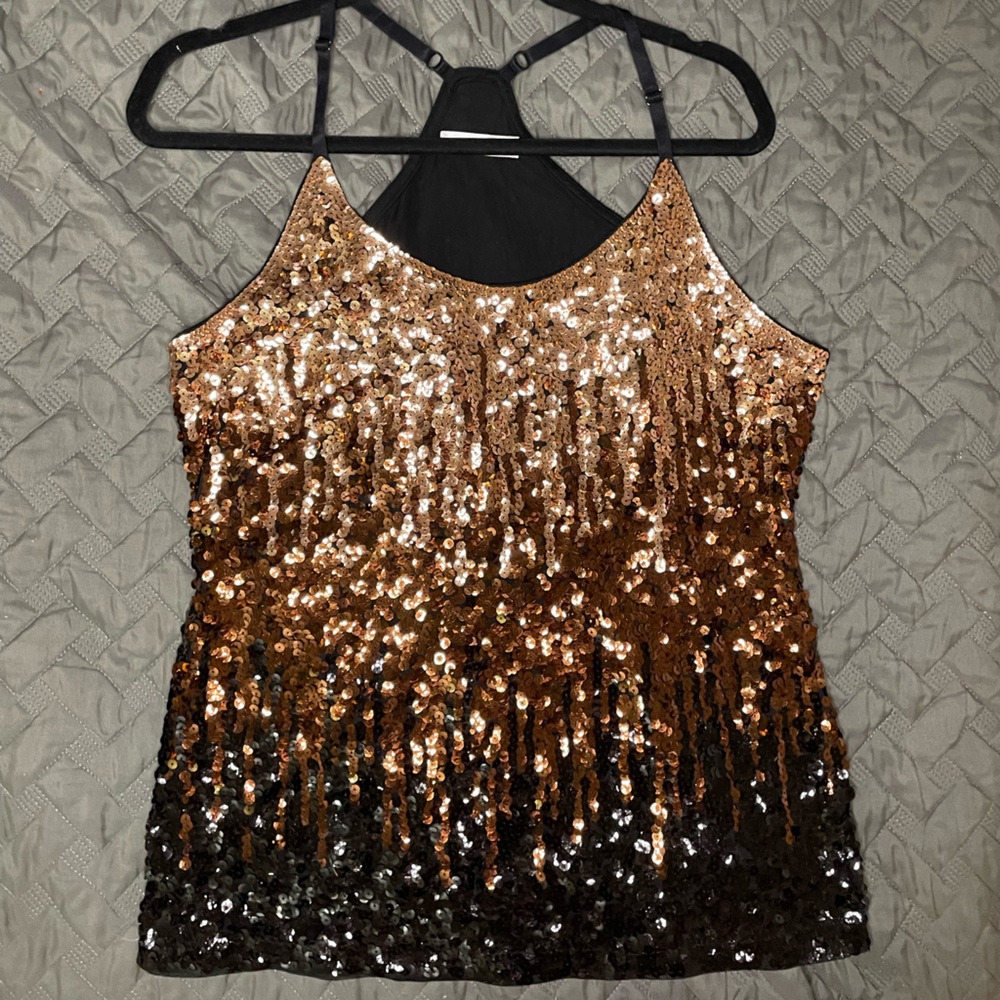 Shimmer halter top